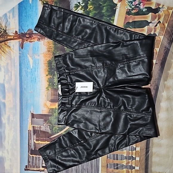 Jason Wu Skinny Faux Leather Pants Size Small NWT - Picture 2 of 12